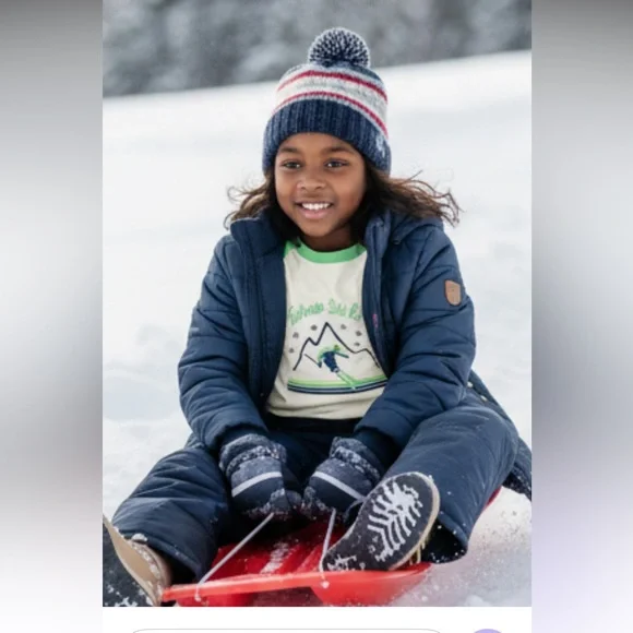 NWT- Janie and Jack Tahoe Ski Club RaglanTee - Picture 7 of 8